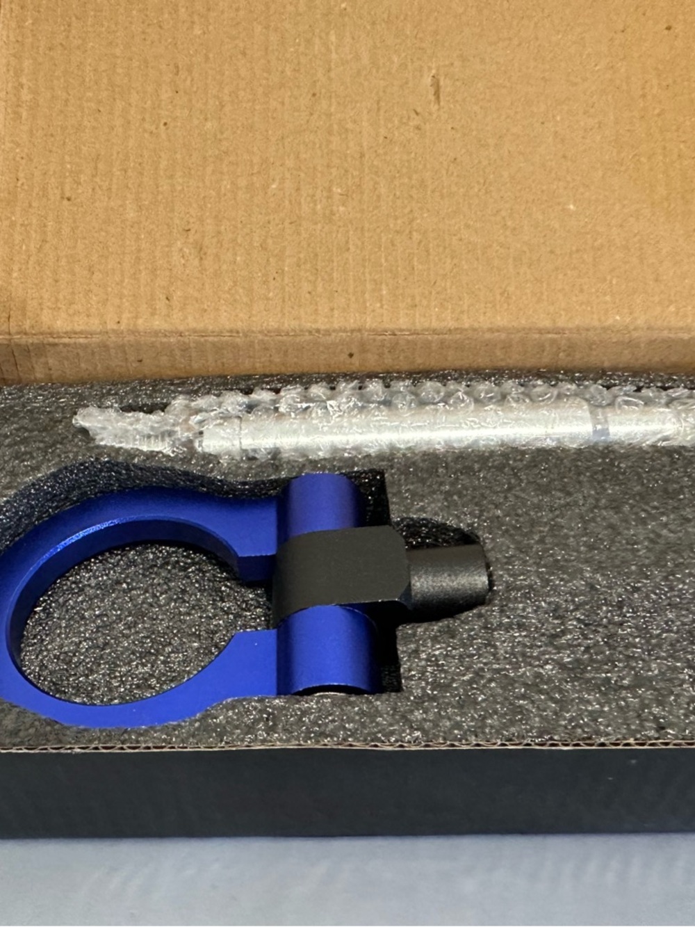 Japanese Weekend Blue and Black Tow Hook Ring
